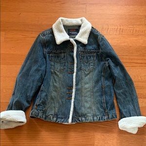 Denim Sherpa jacket!